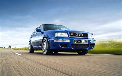 Audi RS2, road, 1994 cars, Audi B4, UK-spec, Audi 8C, tuning, HDR, 1994 Audi RS2, german cars, Audi