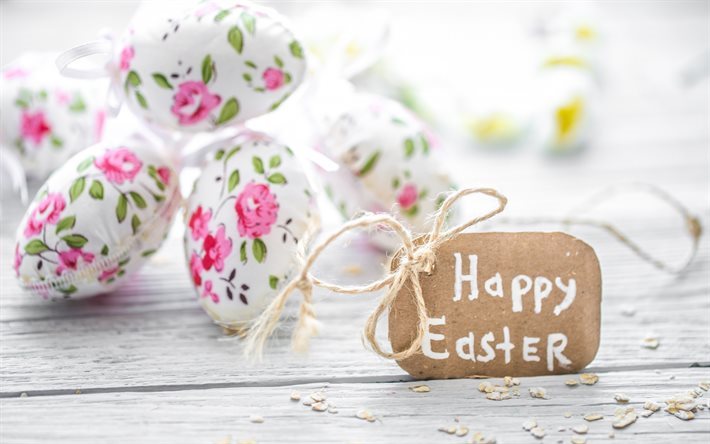 Happy Easter, spring holidays, religious holidays, Easter eggs, spring