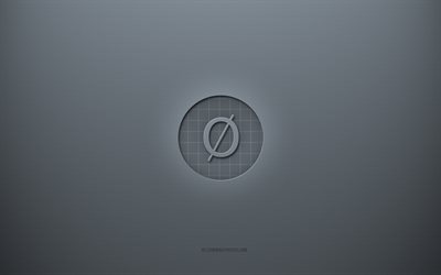 Omni logo, gray creative background, Omni sign, gray paper texture, Omni, gray background, Omni 3d sign