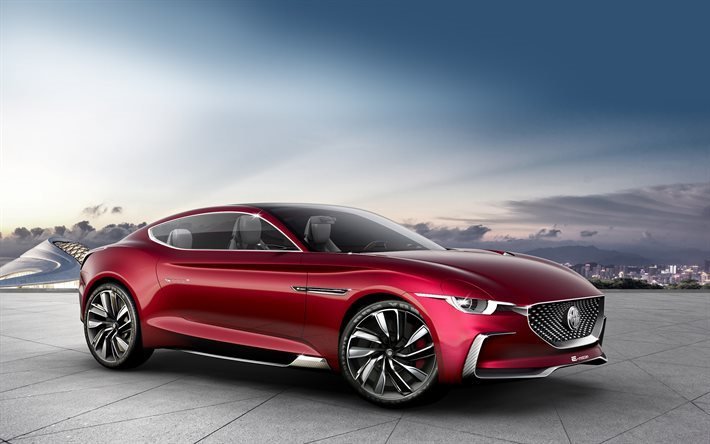MG E-motion Concept, 2017, Electric sports car, sports coupe, MG, new cars