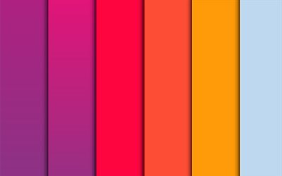 4k, des lignes verticales color&#233;es, la conception mat&#233;rielle, l art abstrait, des arri&#232;re-plans color&#233;s, l art g&#233;om&#233;trique, cr&#233;atif, ouvrages d art, des rayures color&#233;es, des lignes color&#233;es
