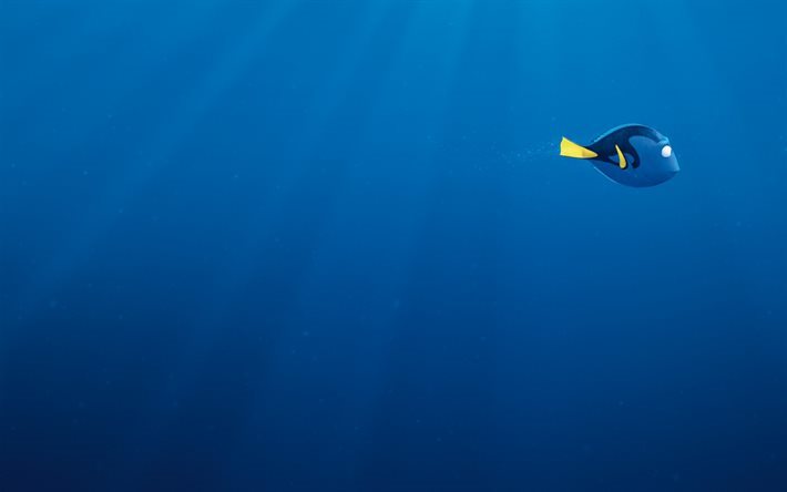 Finding Dory, 2016, peces cirujano, 3D fish, Mundo Submarino