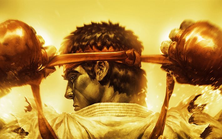Ryu, 5k, de combat, Street Fighter IV