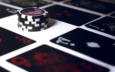 casino-chips, spielkarten, poker -, casino -, karten -, casino-konzepte