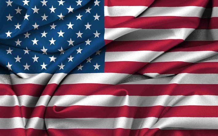 USA, American Flag, USA Flag, silk