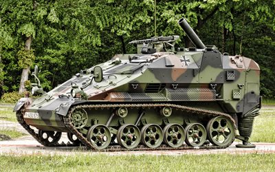 Wiesel, LePzMrs, Panzermorser, saksalainen panssaroitu taisteluauto, Bundeswehr, itsekulkeva laasti
