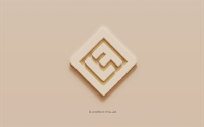 Lost Frequencies logo, brown plaster background, Lost Frequencies 3d logo, musicians, Lost Frequencies emblem, 3d art, Lost Frequencies