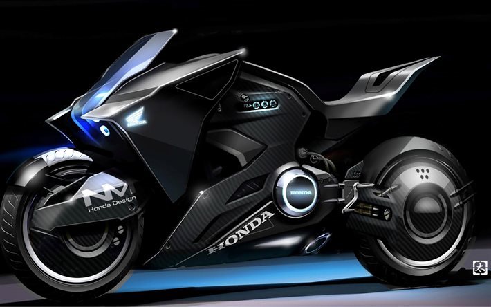 Honda NM4 Vultus Concept, 2017 bikes, superbikes, Ghost In The Shell, Honda