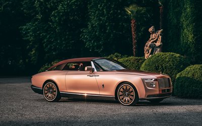 Rolls-Royce Boat Tail, 4k, luxury cars, 2022 cars, park, british cars, Rolls-Royce
