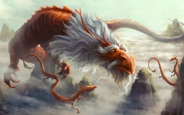 art, fantasy, old dragon