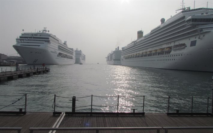 ships, pier, seaport