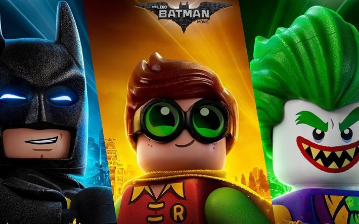 The Lego, 2017, animated movie, Joker, Robin, Batman