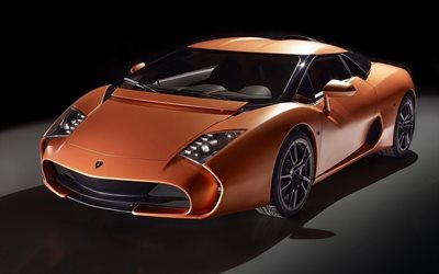 Lamborghini 5-95 Zagato, 2017, supercar, tuning, orange sports car, Gallardo LP570-4, Lamborghini