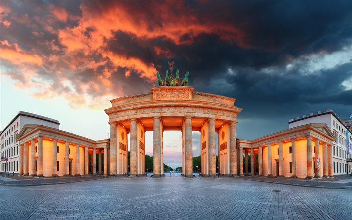 Brandenburg Gate, Berlino Area, Germany Berlin punti di riferimento