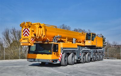 Liebherr LTM 1400-7-1, HDR, mobile cranes, 2016 cranes, construction machinery, special equipment, construction equipment, Liebherr