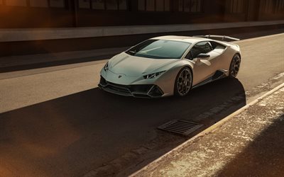 Lamborghini Huracan EVO, 4k, tuning, 2020 cars, highway, hypercars, 2020 Lamborghini Huracan, italian cars, Lamborghini