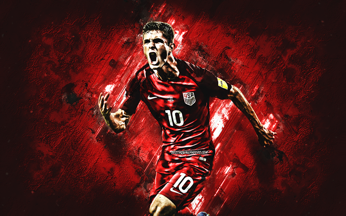 Download wallpapers Christian Pulisic, USA national football team