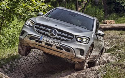 4k, Mercedes-Benz GLC300, offroad, 2019 cars, X253, crossovers, 2019 Mercedes-Benz GLC-class, german cars, new GLC, Mercedes