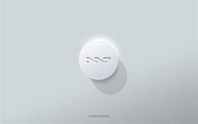 logotipo de nxt, fondo blanco, logotipo de nxt en 3d, arte en 3d, nxt, emblema de nxt en 3d, arte creativo, emblema de nxt