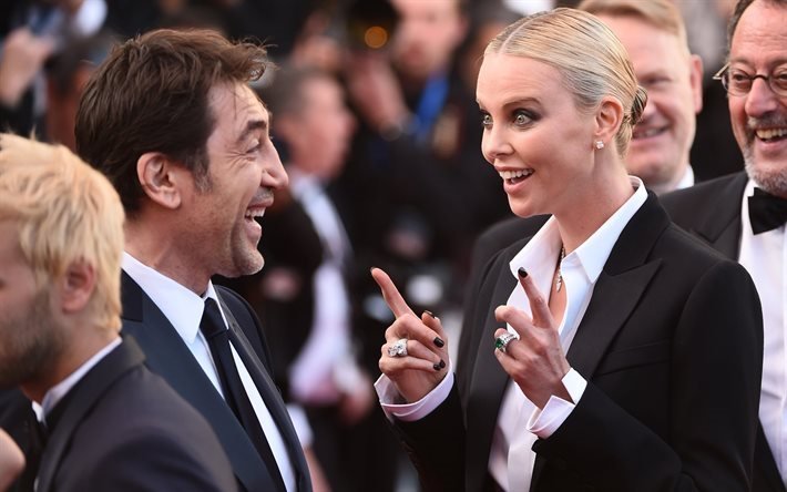 charlize theron, spanish actor, 2016, american actress, cannes, javier bardem, film festival