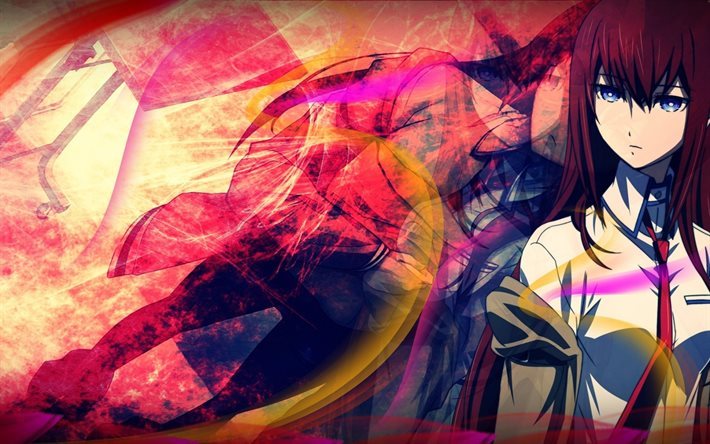 Makise Kurisu, mang&#225;, menina anime, Steins Gate