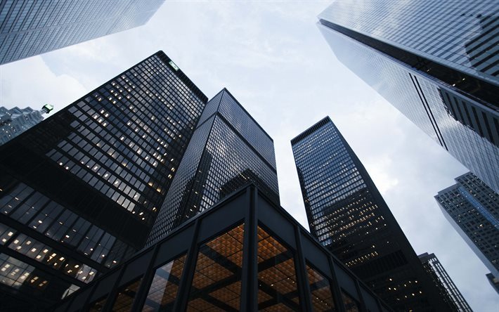 Modern architecture, skyscrapers, business centers, modern buildings