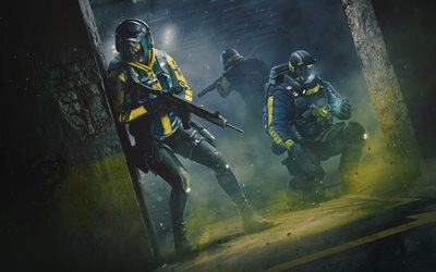 Tom Clancys Rainbow, poster, promo materials, Tom Clancys Rainbow Six Extraction, Tom Clancys Rainbow characters