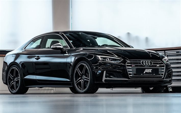 ABT, la optimizaci&#243;n, el Audi S5, 2018 coches, gernan coches, negro s5, Audi