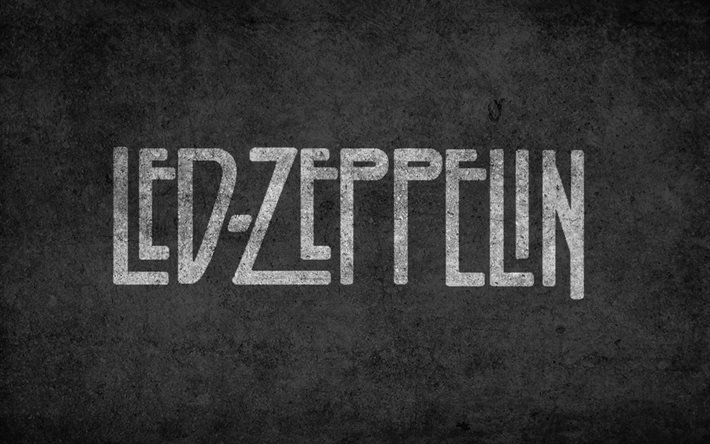 Led Zeppelin, banda de rock brit&#226;nica, logo, grunge
