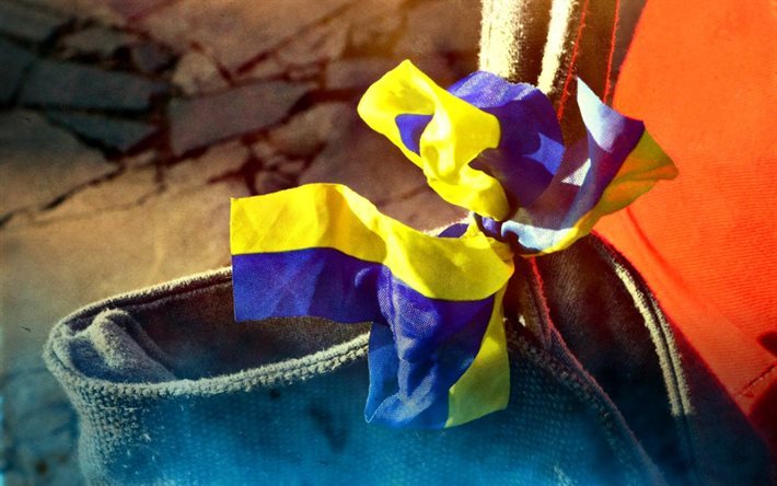 fita, bandeira da ucr&#226;nia, s&#237;mbolos da ucr&#226;nia, ucraniano faixa de op&#231;&#245;es, ucraniano fita
