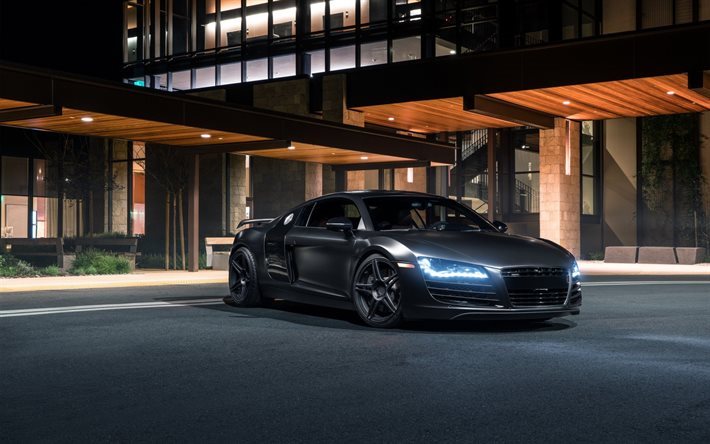 schwarz audi, ss zoll, audi r8, tuning, coupe
