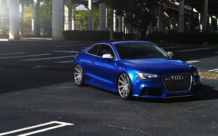 audi rs6, audi rs, sports coupe, tuning, 2015, blue audi