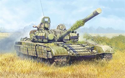 T-72, tanque de batalha russo, tanque pintado, ve&#237;culos blindados, tanques