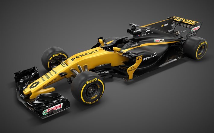 Formula 1, Renault RS17, 2017, F1, racing car