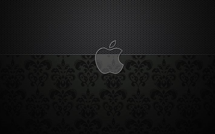 Apple, logo, vintage-kuosi