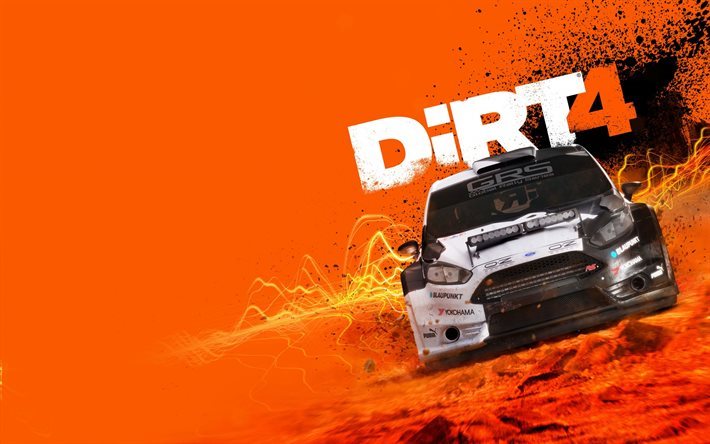 DiRT 4, car simulator, rally, Ford Fiesta