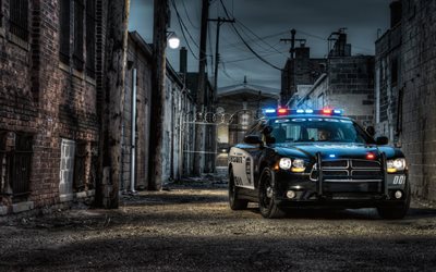 Dodge Charger Pursuit, ulkopuoli, amerikkalainen poliisiauto, Dodge Charger, poliisin laturi, erikoisautot, amerikkalaiset autot, Dodge