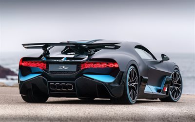 4k, Bugatti Divo, back view, 2022 cars, hypercars, supercars, 2022 Bugatti Divo, Bugatti