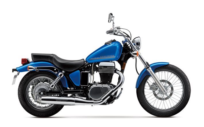 suzuki, boulevard, 2016, blue, s40, motorcycle