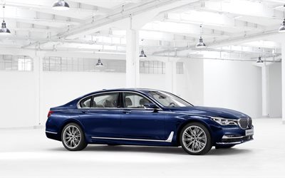 sedan, m760li, 2017, xdrive, v12, excellence, individual, bmw, 7 series, blue
