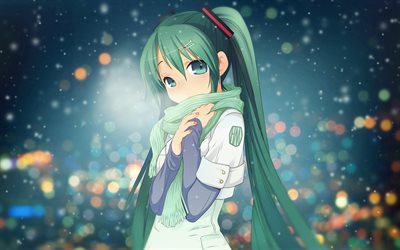 Vocaloid, manga, green hair, Hatsune Miku
