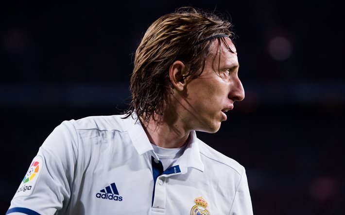 Luka Modric, fotboll stj&#228;rnor, match, Real Madrid, fotbollsspelare, La Liga