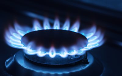 blue gas flame, blue fire, gas concepts, gas burner, blue flame