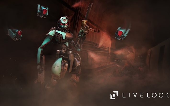 livelock, catalyst, character, turret, ps4, arcade shooter, xbox one