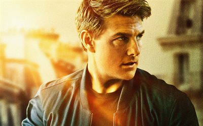 2018, G&#246;revimiz Tehlike Fallout, poster, portre, Amerikalı akt&#246;r Tom Cruise, Ethan Hunt