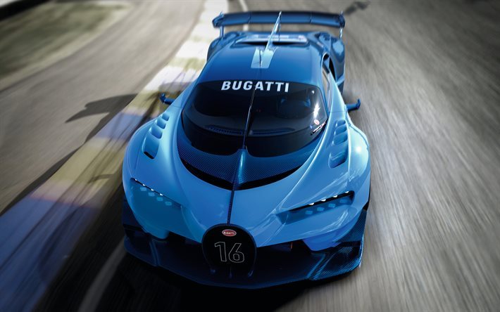 Bugatti, Vision Gran Turismo, 2015, juegos de, coches, supercar