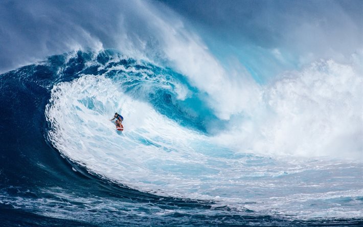 surfing, extreme sports, big wave, Surfing board