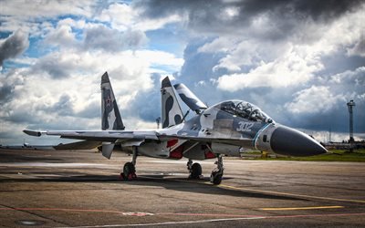 Sukhoi Su-27, HDR, fighters, Flanker-B, Russian Air Force, Su-27, Russian Army, Sukhoi, Flying Su-27