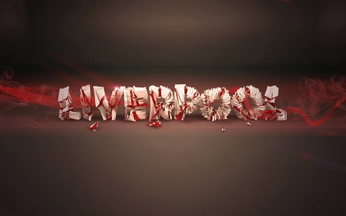 Liverpool FC, football club, 3d logo, jalkapallo