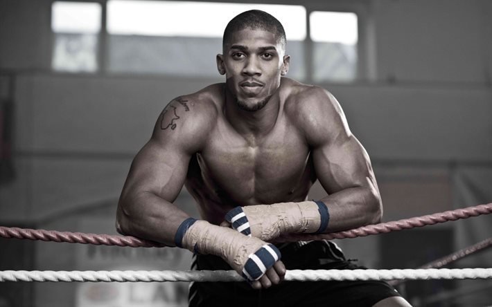 Anthony Joshua, Brit&#226;nico boxer, campe&#227;o do mundo, Campe&#227;o ol&#237;mpico, boxe, IBF, WBA, IBO
